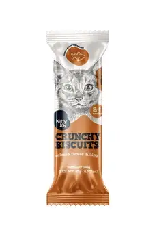 Купить kitty joy лакомство для кошек, хрустящие подушечки с начинкой со вкусом лосося