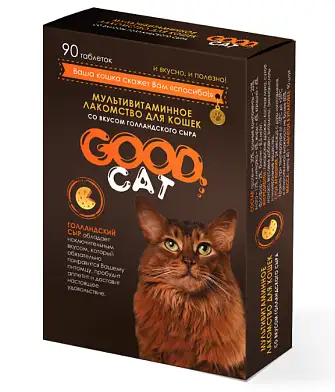 GOOD CAT Мультивитаминное лакомство для кошек со вкусом голландского сыра